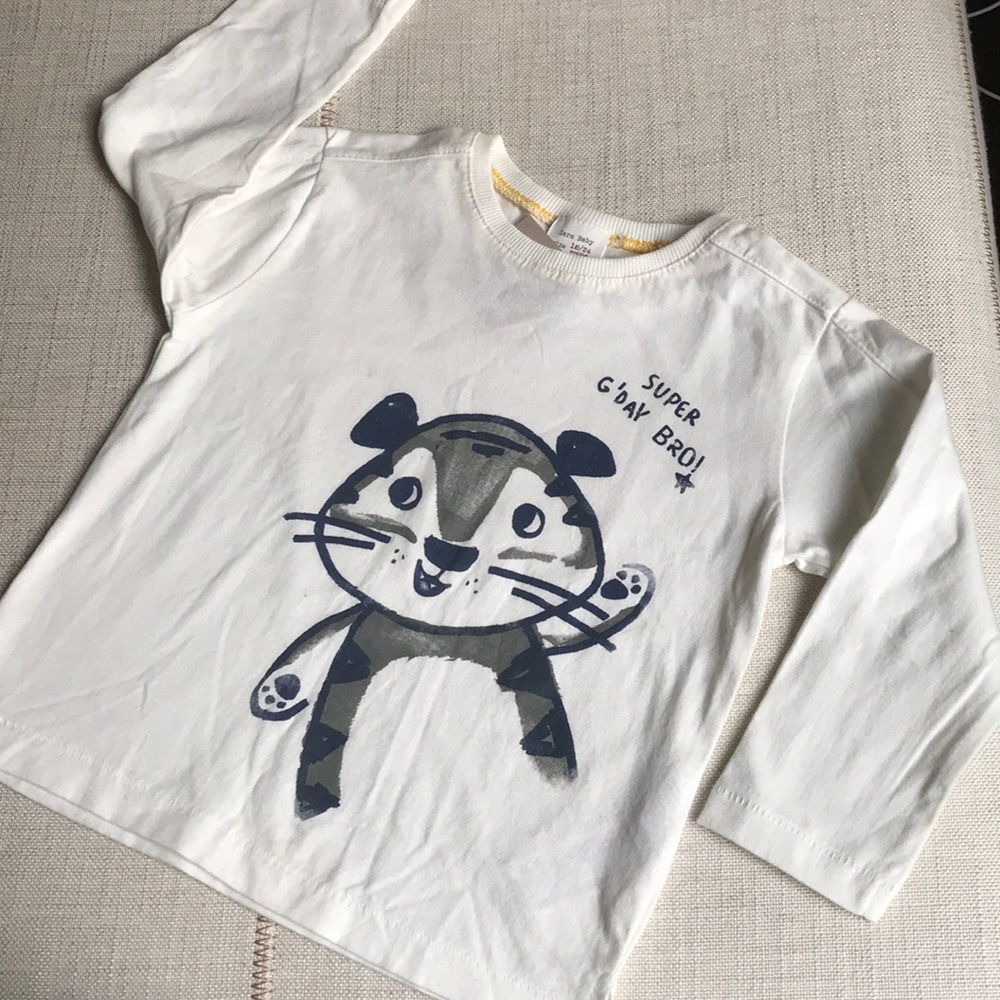 Zara baby boy long sleeve shirt